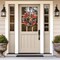 Rustic Patriotic Wreath for Front Door 14 Inch 4th of July Red White Blue Star American Flag
